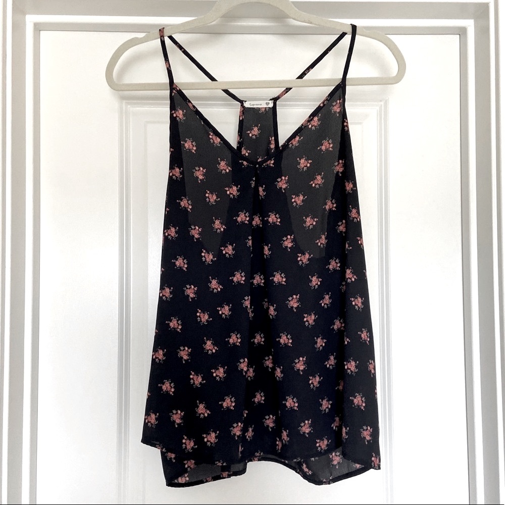 Soprano Flowy Floral Tank Top